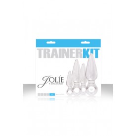 Набор из 4 прозрачных анальных пробок Jolie Trainer Kit